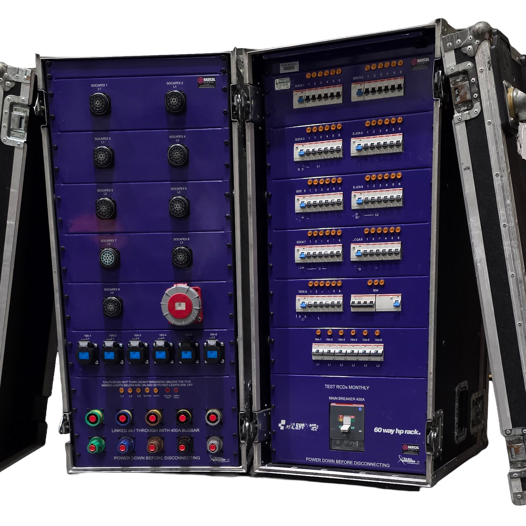72 way distro rack - Powerlock
